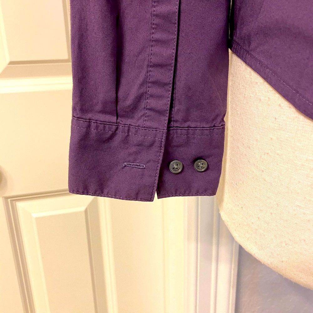 Express The Essentials Front Button Blouse - image 7